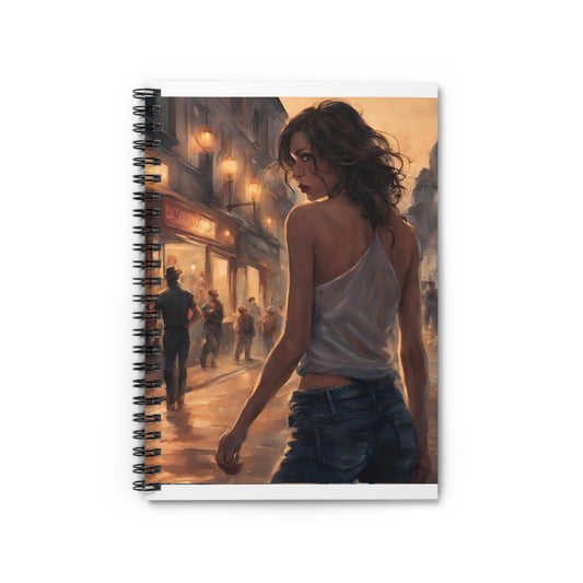 Dreamy Stroll - Spiral Notebook - Ruled Line